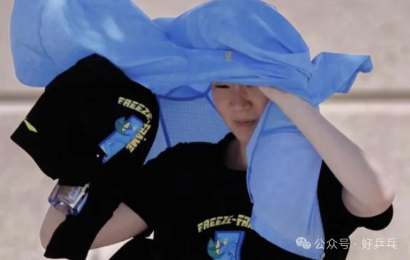 裤 王楚钦化身中东小王子 王曼昱防晒放大招J9国际网站国乒多哈第二天！林诗栋头顶一天(图4)
